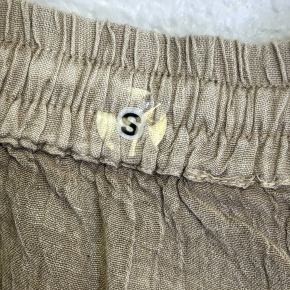 Raya Sun Tan High Waist Shorts with Lace Trim - Picture 7 of 10